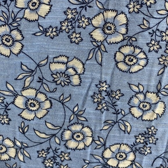 CHAPS Blue Floral Shirt Sz S EUC - Picture 7 of 11